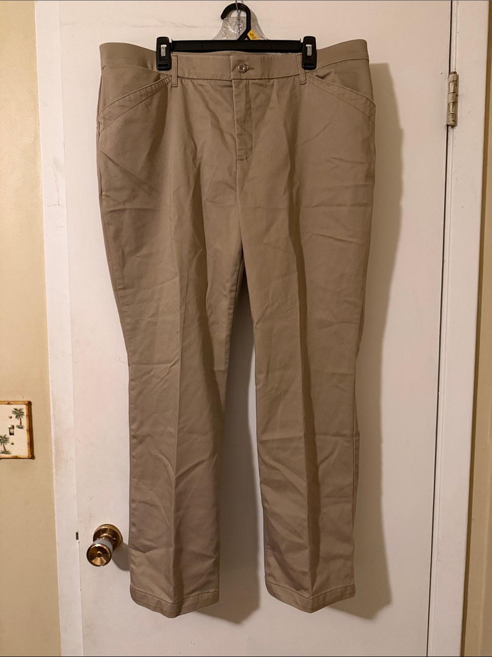 Lee Women's Straight-Leg Pants in Khaki